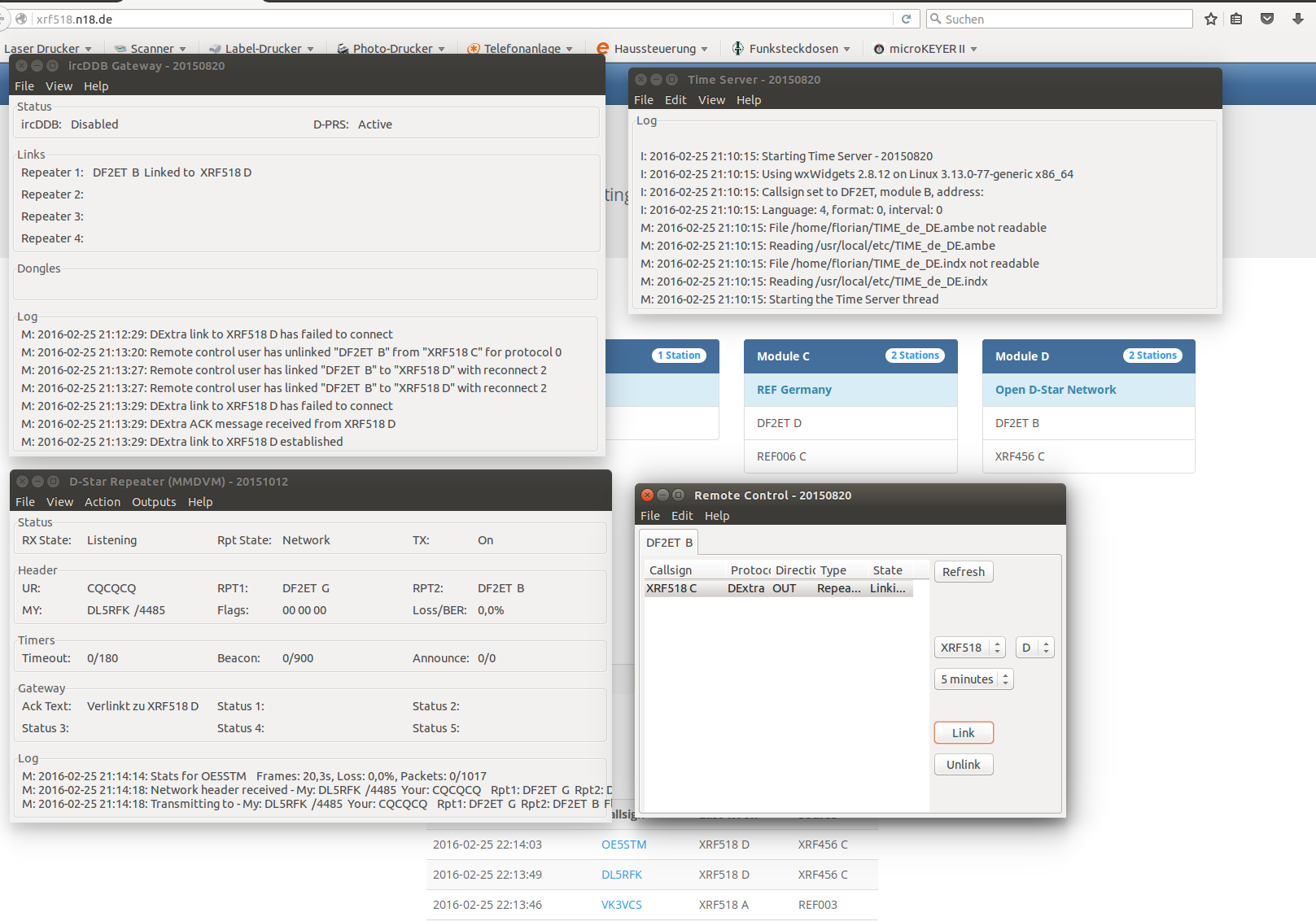 Running ircDDBGateway and DStarRepeater