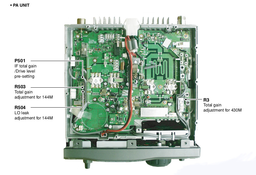 Excepert from IC-910H service manual