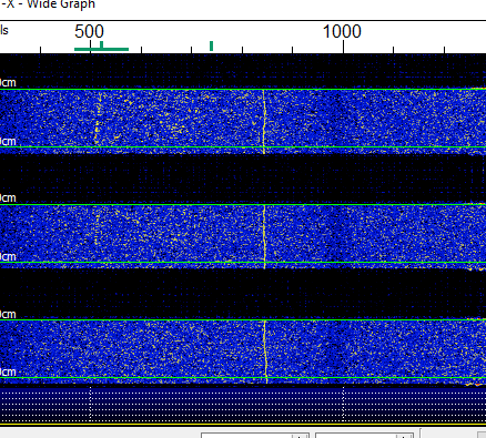 Waterfall during the QSO on DL7APV’s end