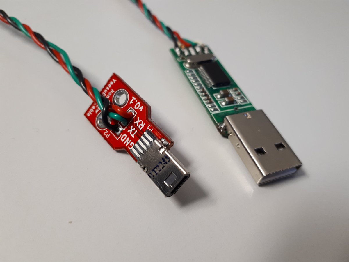 The cable in use