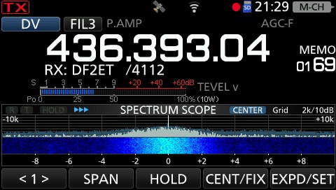 D-Star Callsign on Downlink