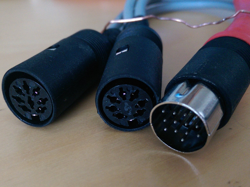 View onto the connectors