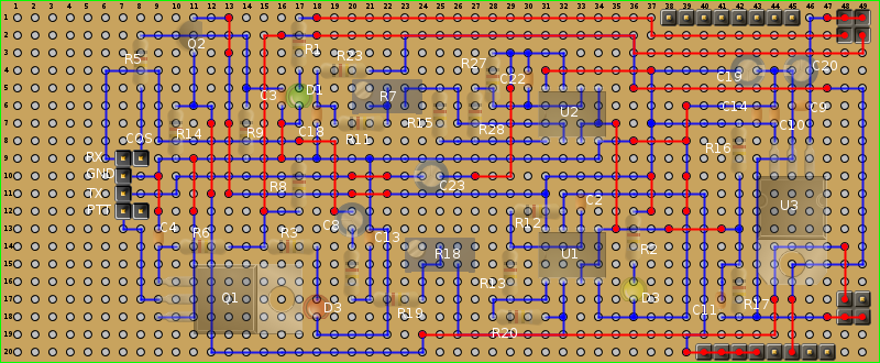 Circuit layout exported from blackboard