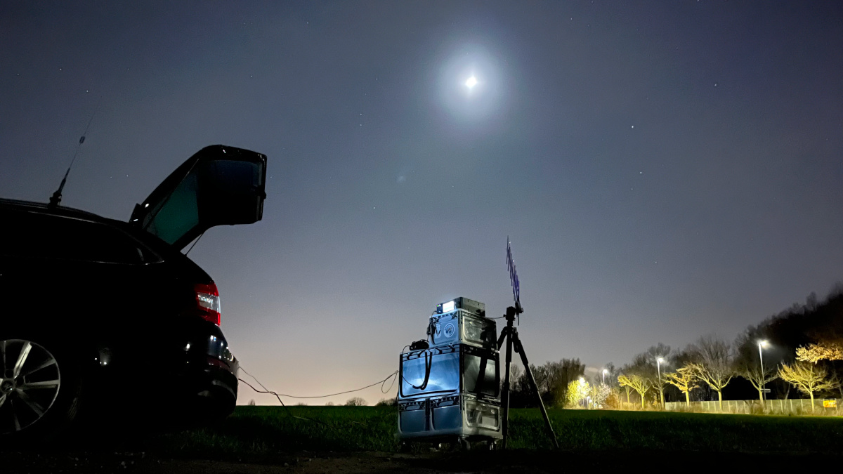 Portable station setup in JO31