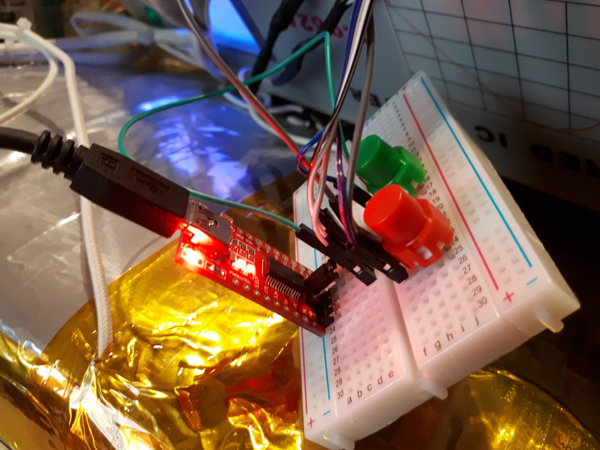 Quick and dirty interface used for flashing