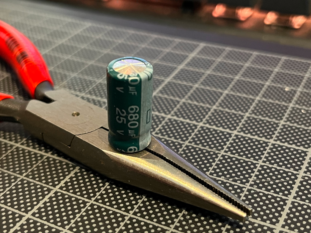 Faulty capacitor values
