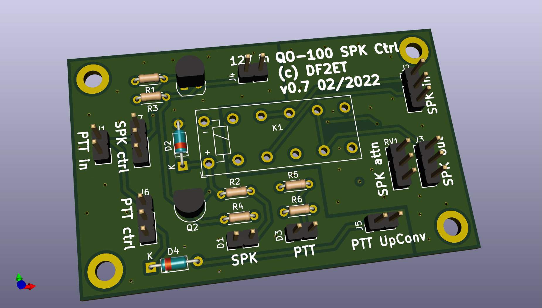QO-100 SPK ctrl PCB