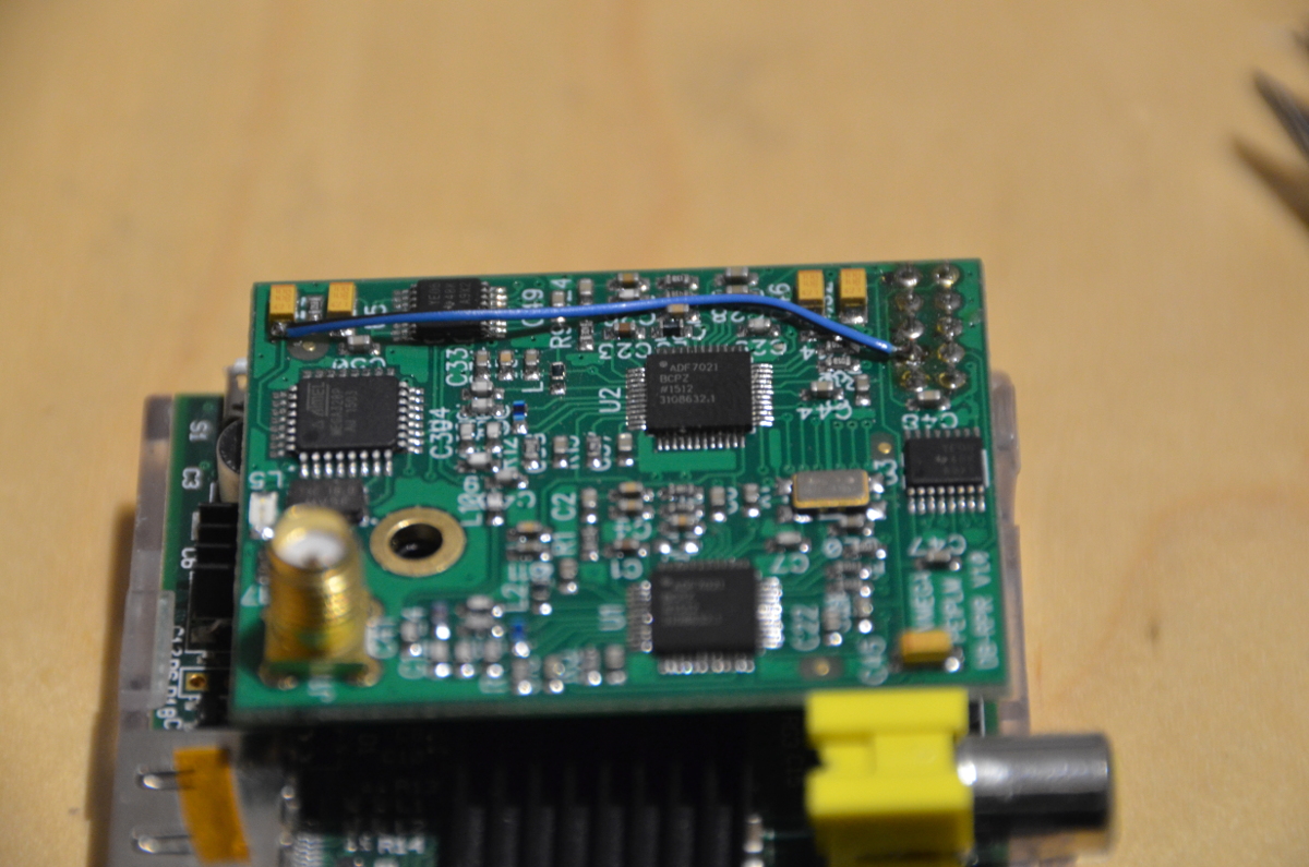 Wire from GPIO4 / Pin7 to reset pin of ATmega 328P CPU