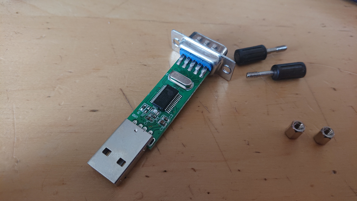 pl2303 USB serial adapter dismantled
