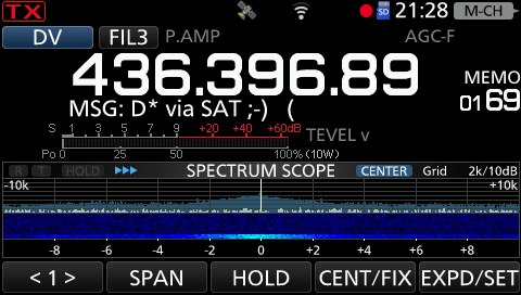 My own D-Star short message on Downlink