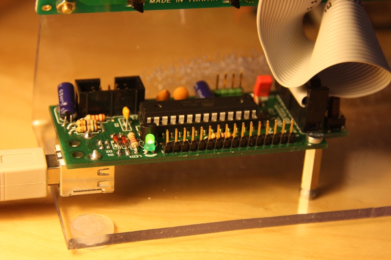 The LCD2USB controller board