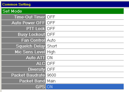 Common Settings