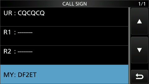 Call Sign Settings